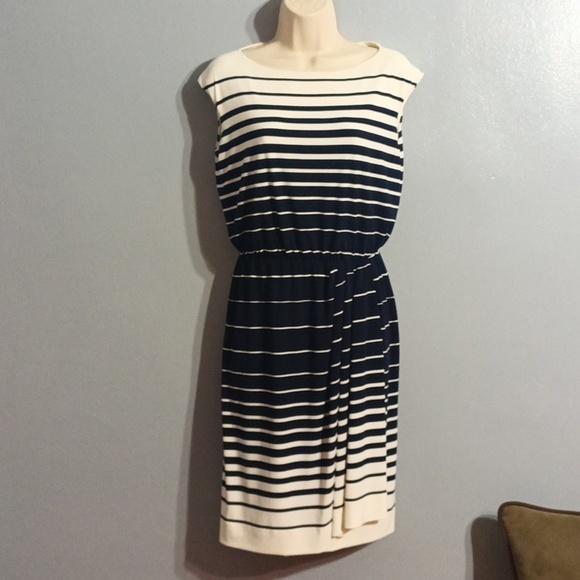 Lauren Ralph Lauren blue and white striped size 4 dress never worn - Picture 6 of 17